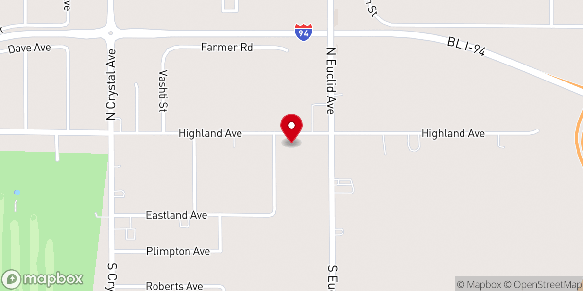 Map showing location of St Matthews Missionary Baptist