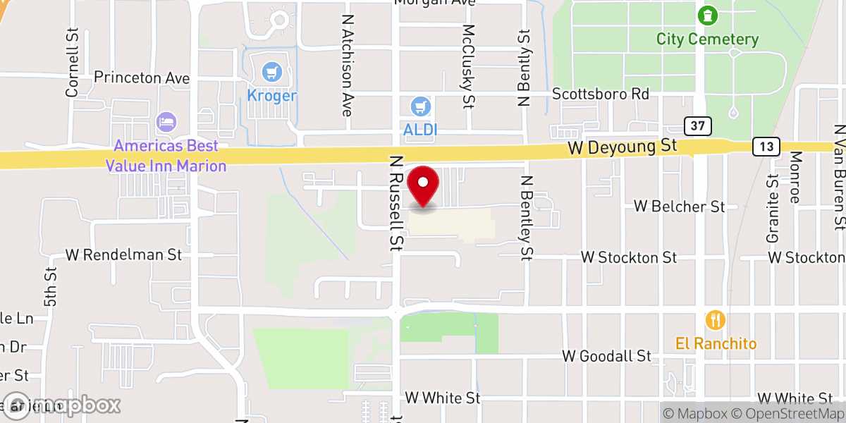Map showing location of Encounter House