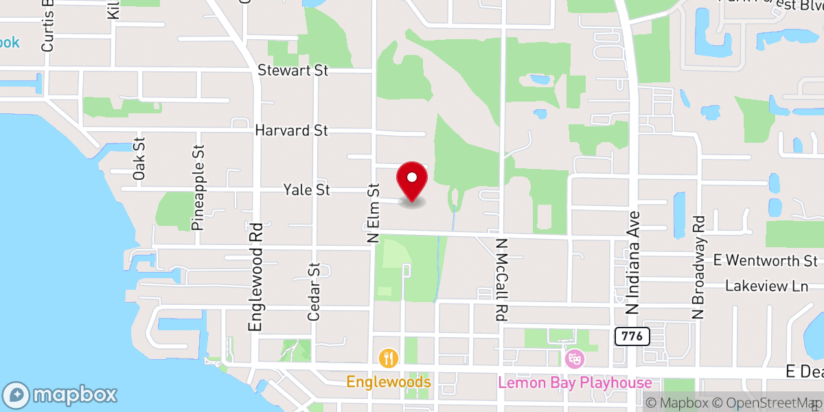 Map showing location of Englewood Church of the Nazarene