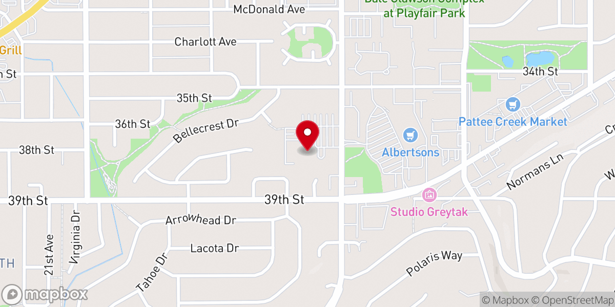 Map showing location of Christian Life Center