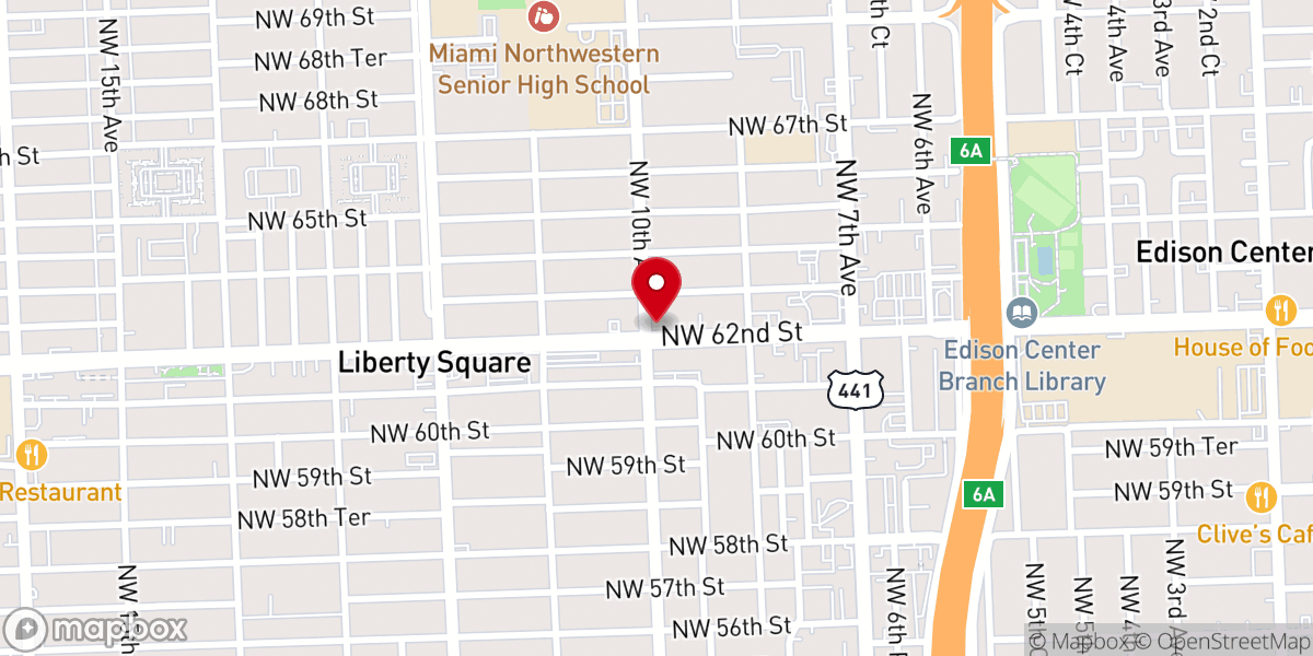 Map showing location of New Word Pentecostal Ministry