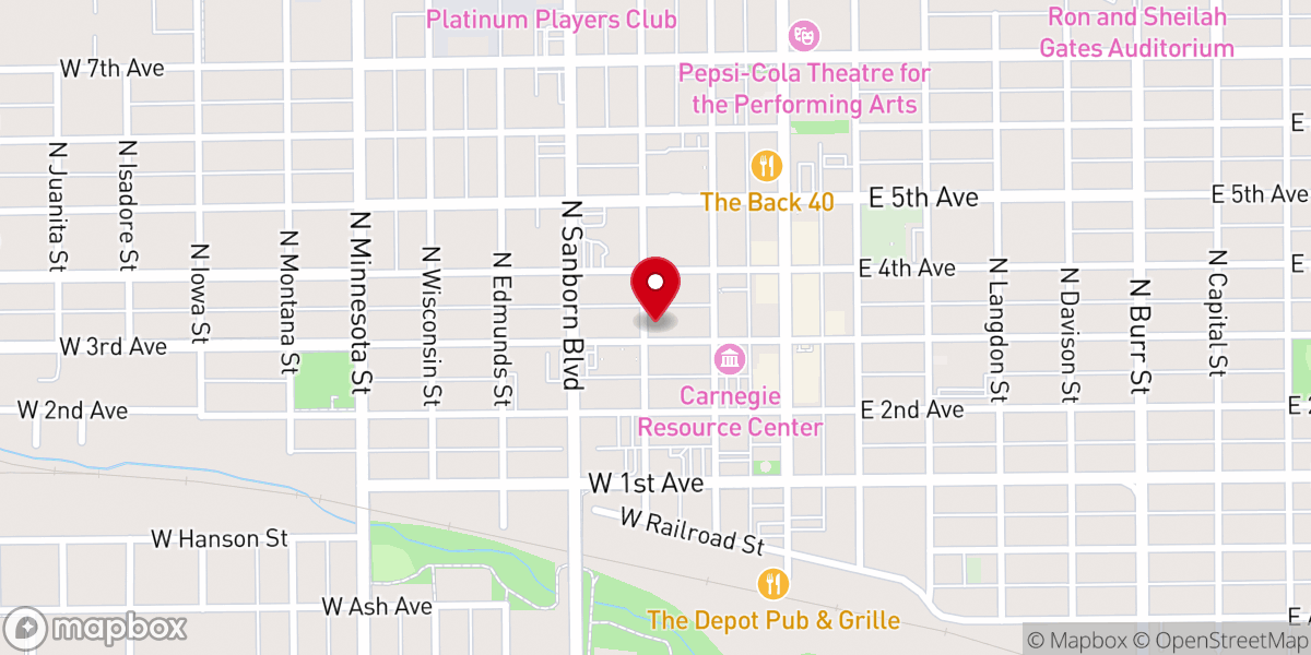 Map showing location of St Mary's Episcopal Church