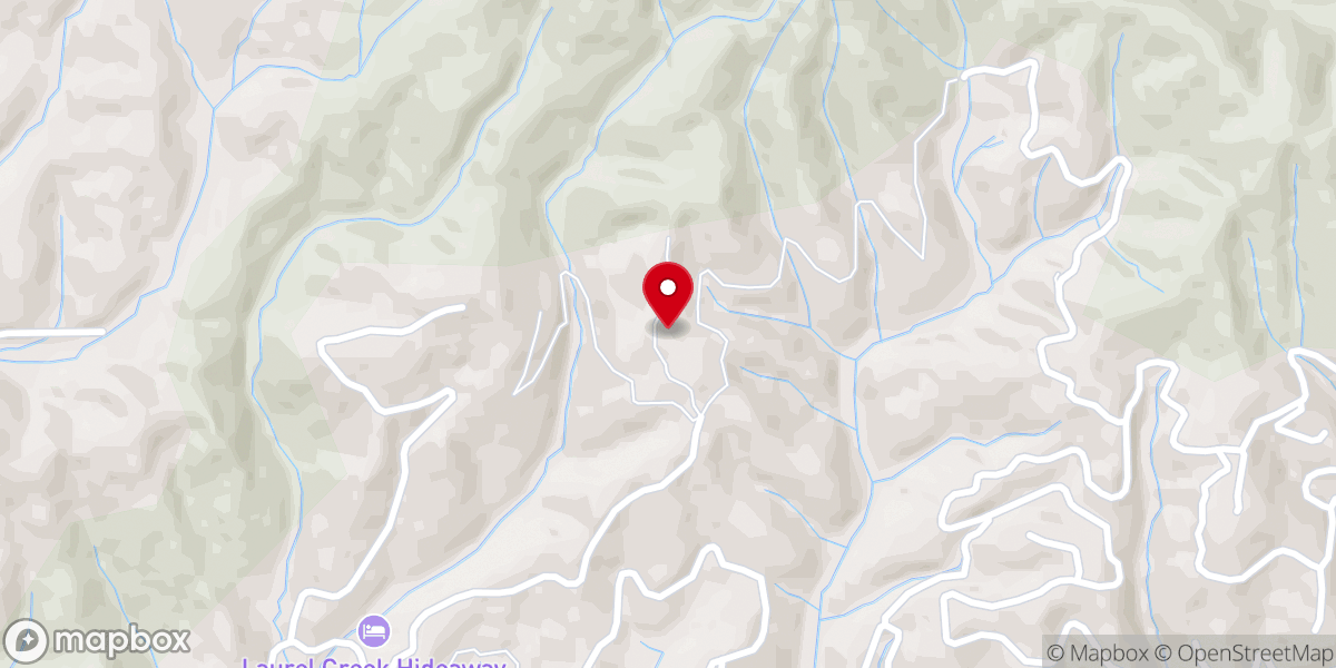 Map showing location of The Sky Venue at Almost Heaven Resort and Weddings