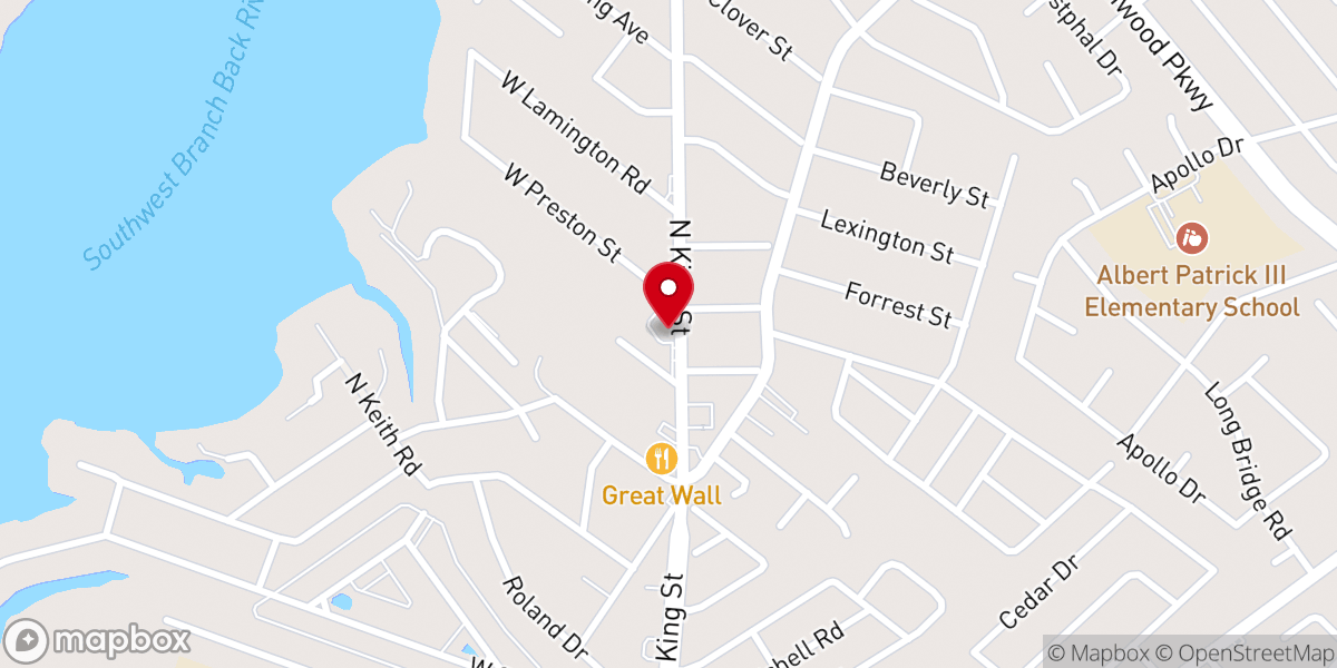 Map showing location of Compassion Community Church