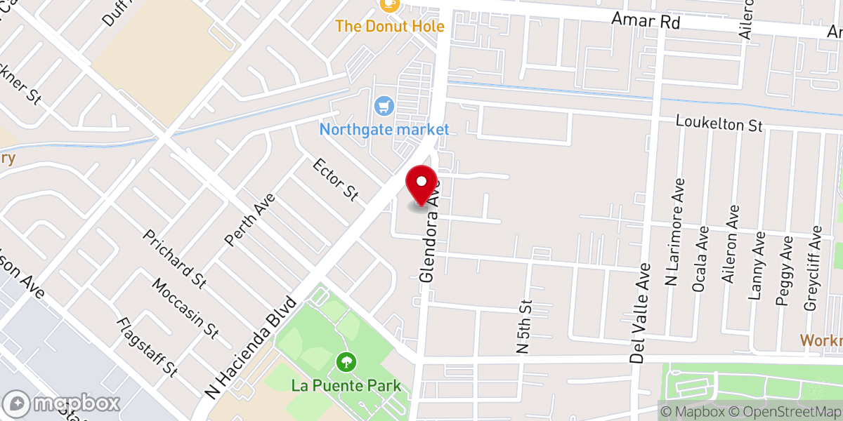 Map showing location of Centro Cristiano La Roca
