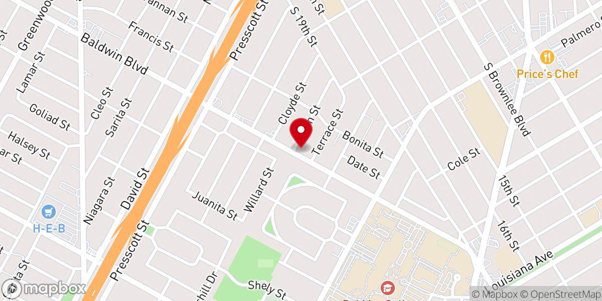 Map showing location of Pursuit City Church