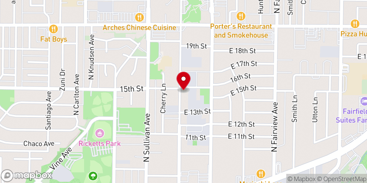 Map showing location of Life Church Farmington NM