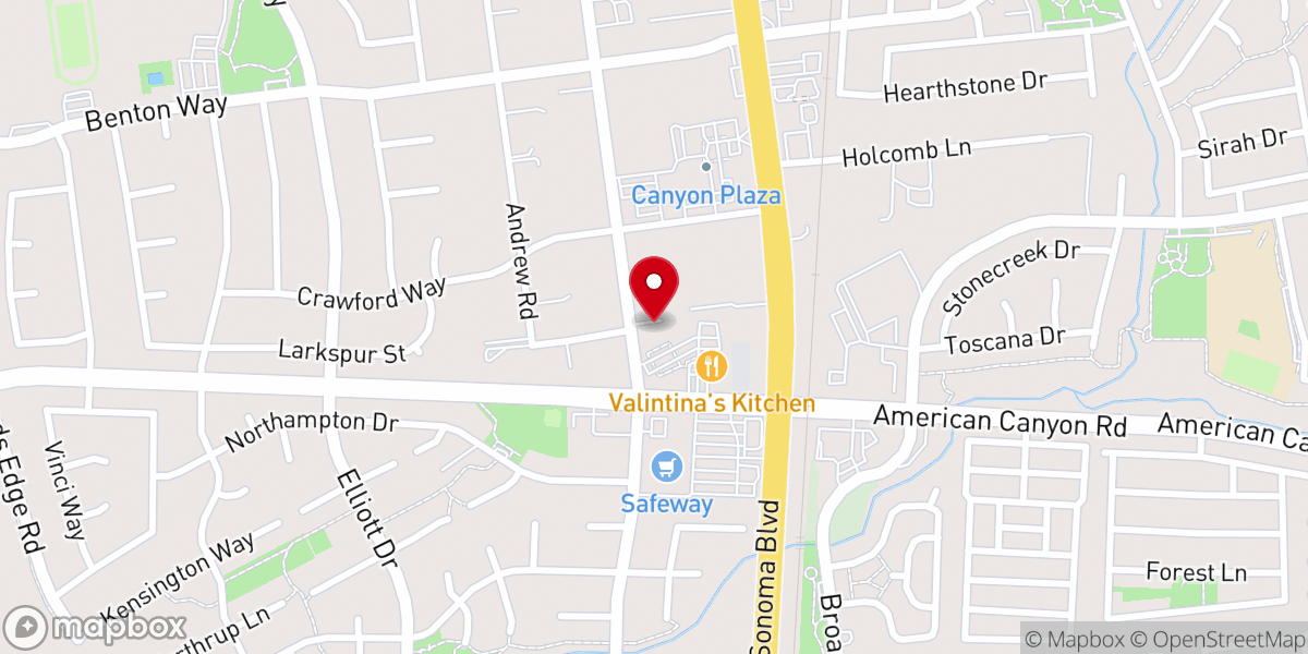 Map showing location of Peace Baptist Church
