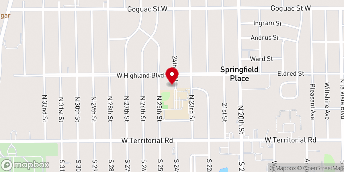 Map showing location of Battle Creek Catholic School