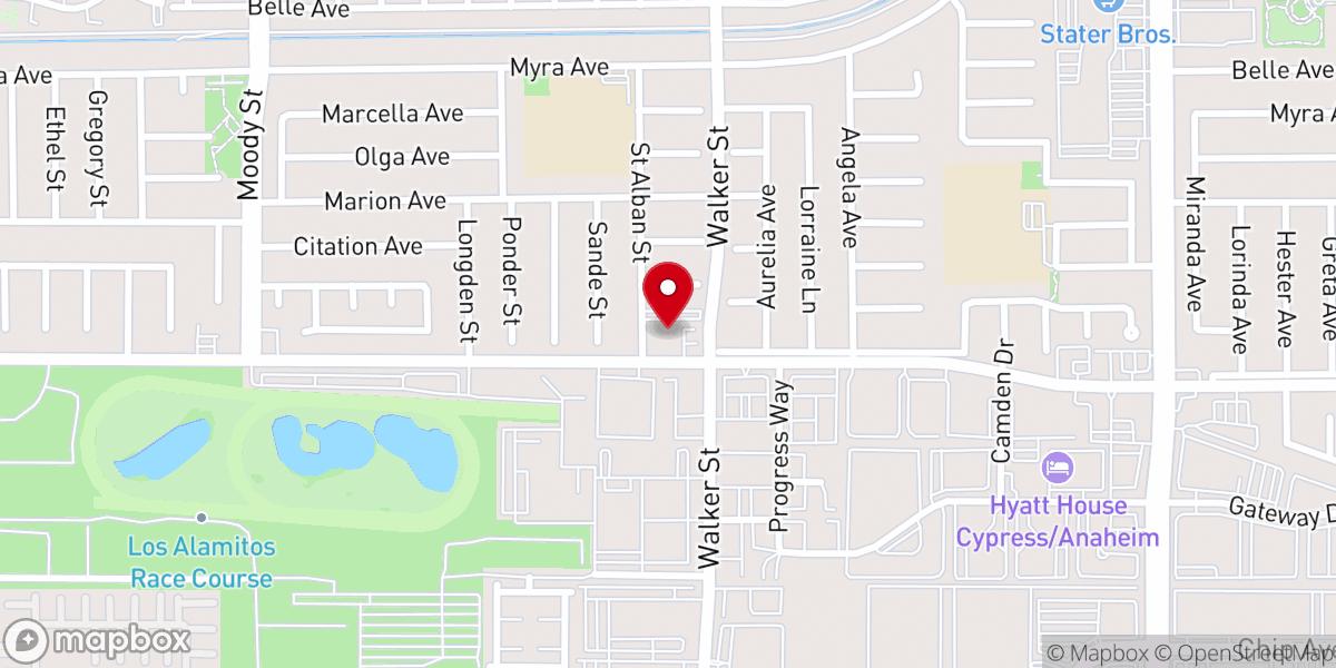 Map showing location of West Cypress Church