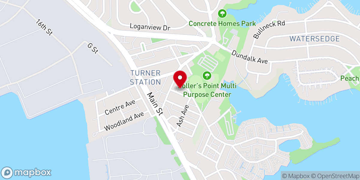 Map showing location of New Shiloh Baptist Church