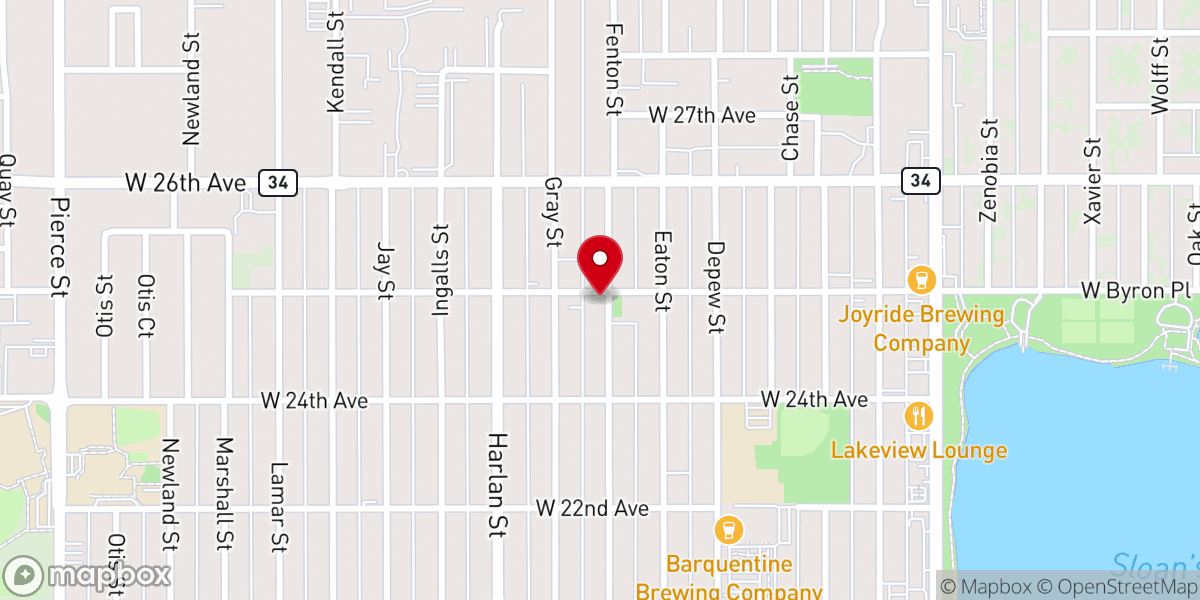 Map showing location of Edgewater Neighborhood Church: A United Methodist Congregation