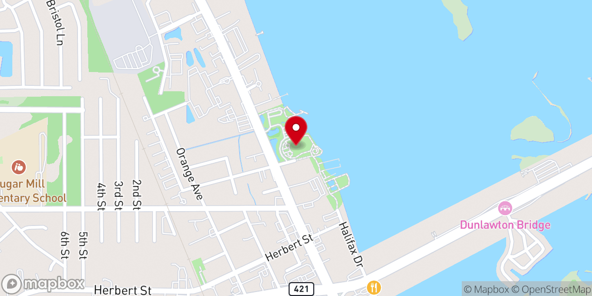 Map showing location of Riverwalk Park