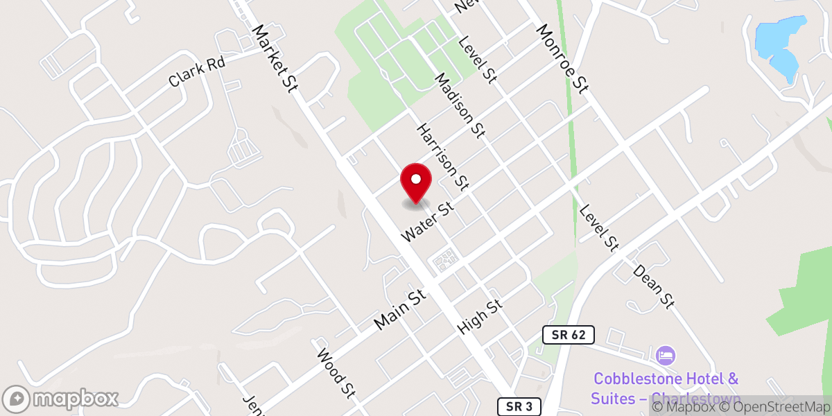 Map showing location of Charlestown First United Methodist