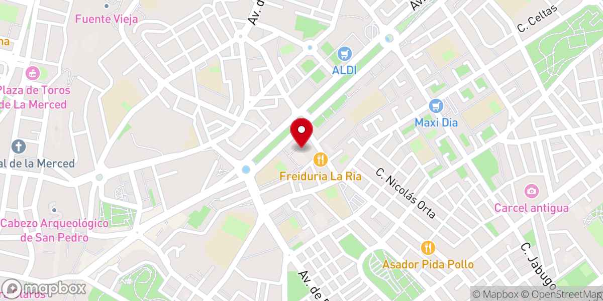 Map showing location of Hermandad del Rocío de Huelva