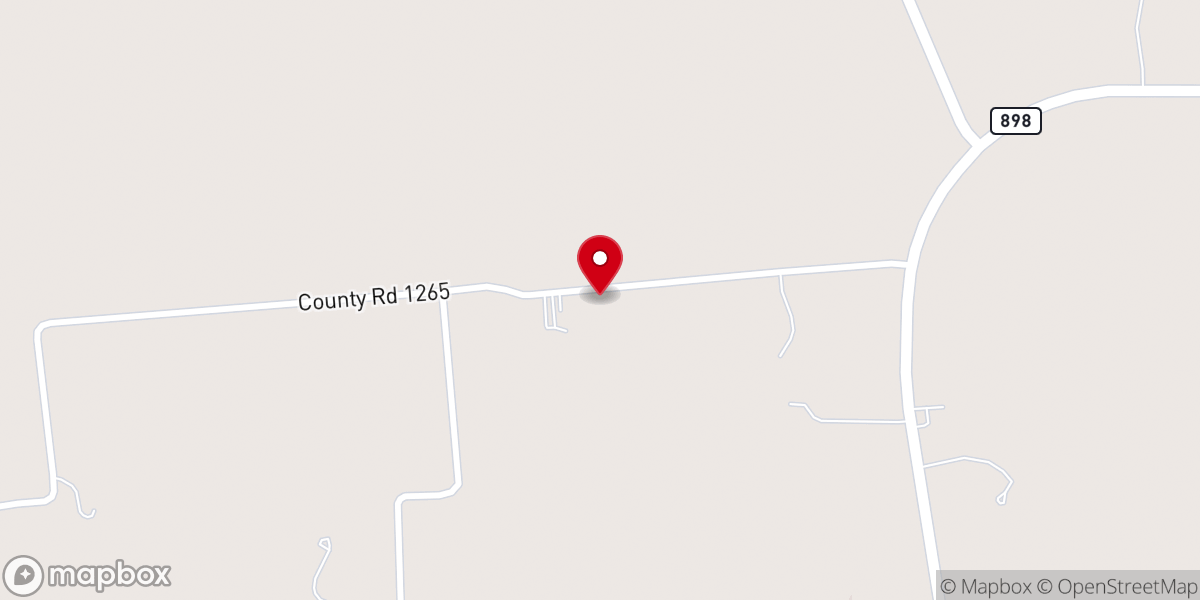 Map showing location of New Zion Baptist Church