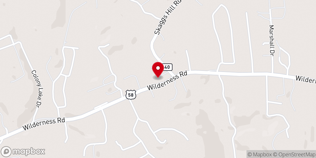 Map showing location of victory freewill baptist