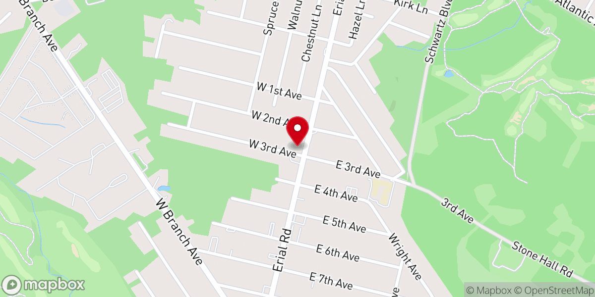 Map showing location of Memorial United Methodist Church