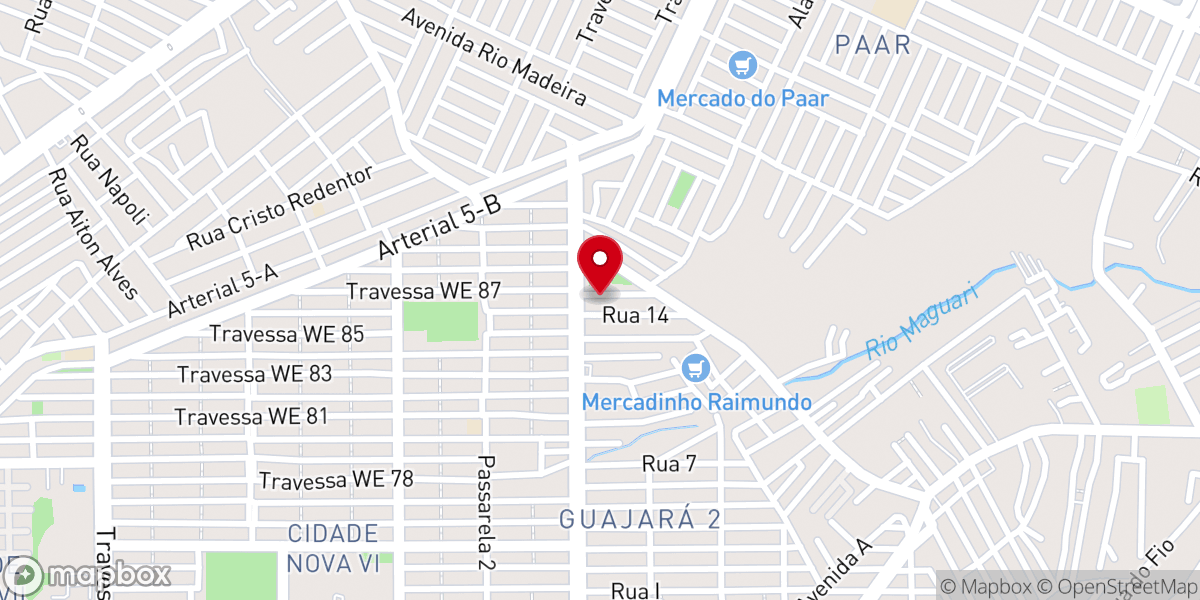 Map showing location of Igreja Batista Equatorial - Congregação Judá