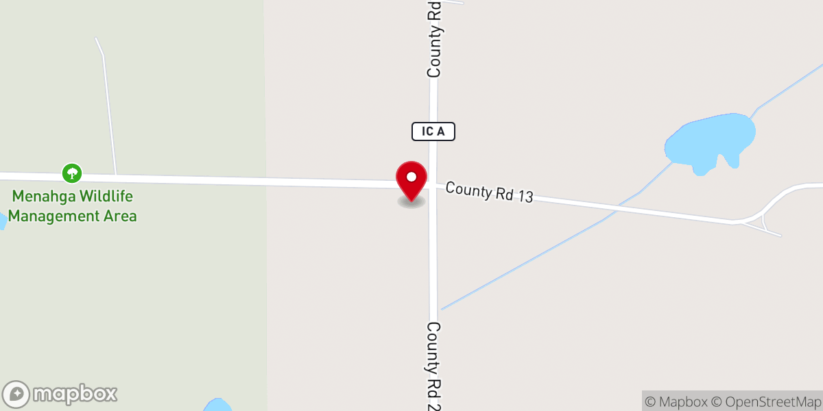 Map showing location of Meadow Church