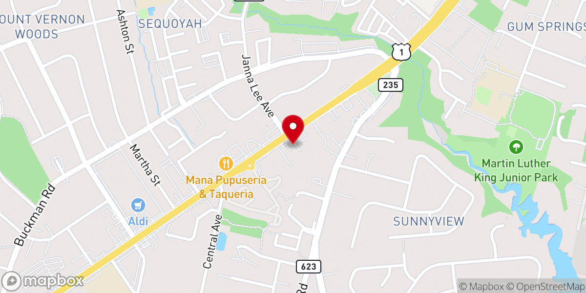Map showing location of Ministerio Pentecostal Refugio Del Altísimo