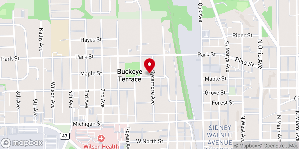 Map showing location of Lifeway Pentecostals of Sidney