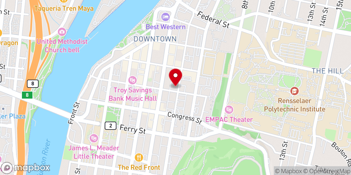 Map showing location of Christ Church UMC