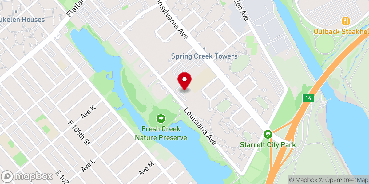 Map showing location of Congregation Bnai Israel