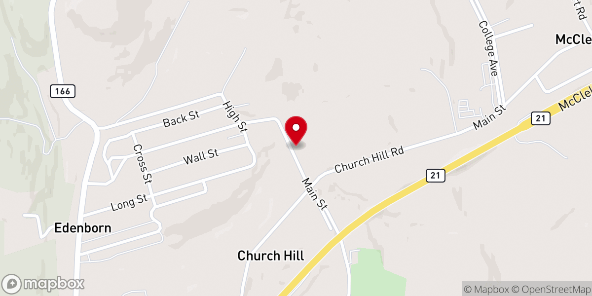 Map showing location of Holy Transfiguration Orthodox Church