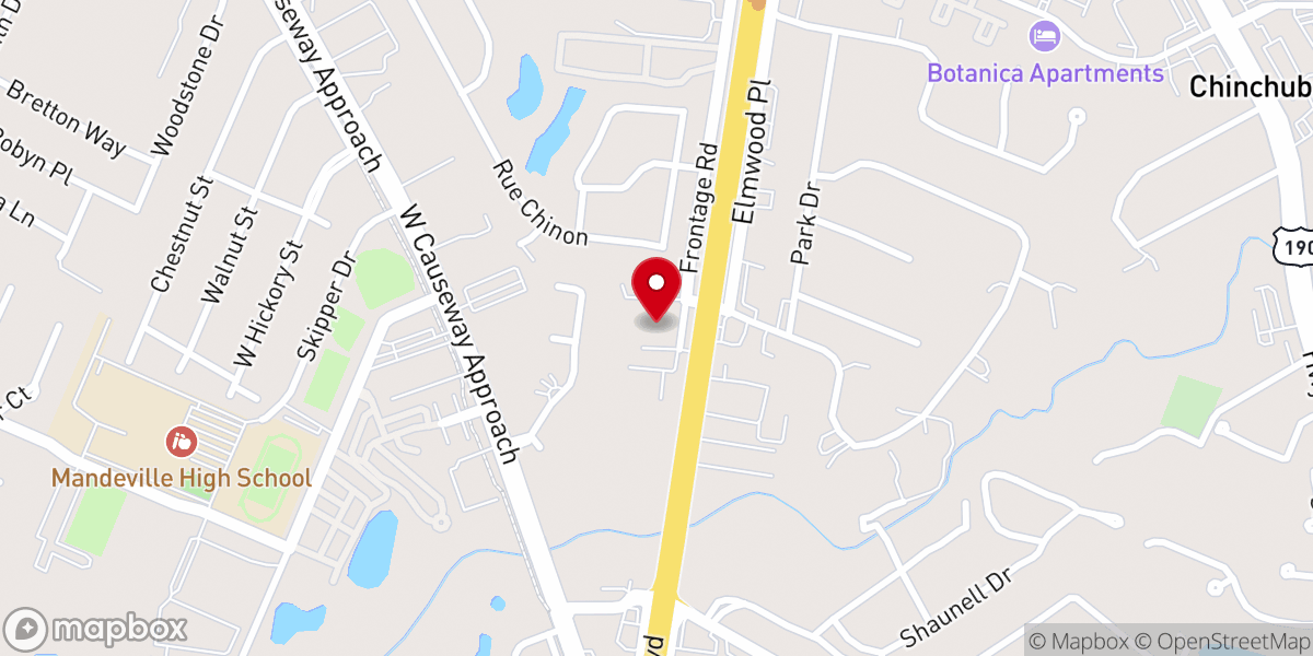 Map showing location of Benedict's Catering