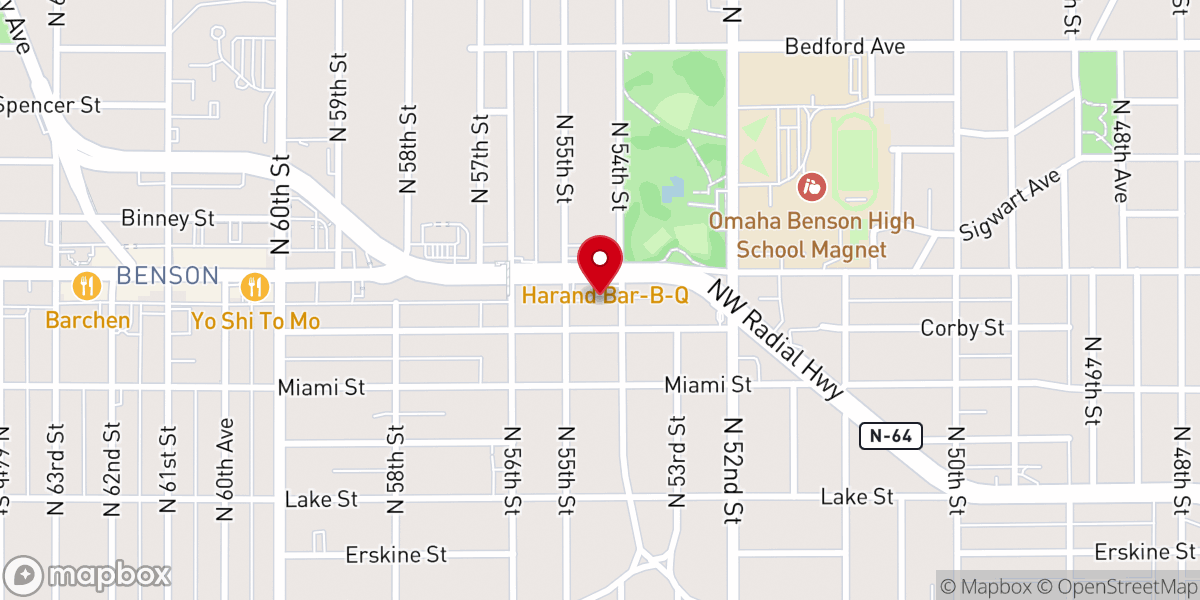 Map showing location of St Paul United Methodist Church