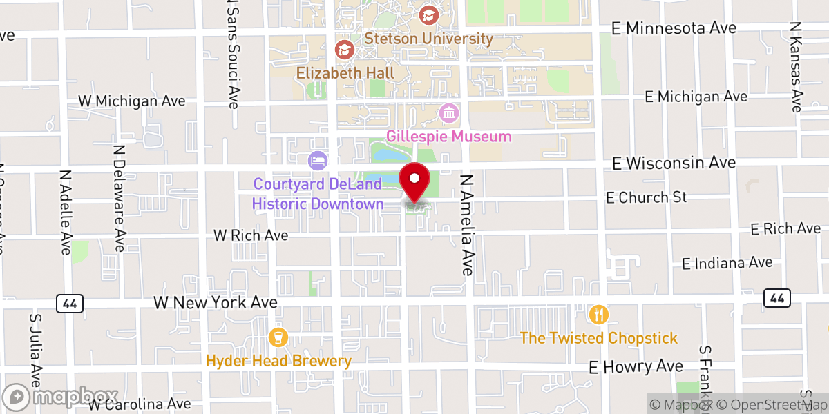 Map showing location of Sunflower Park