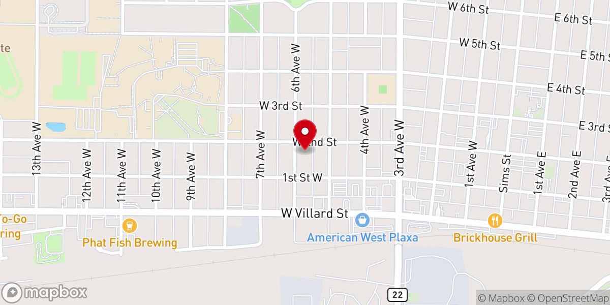 Map showing location of Saint Johns Lutheran Church