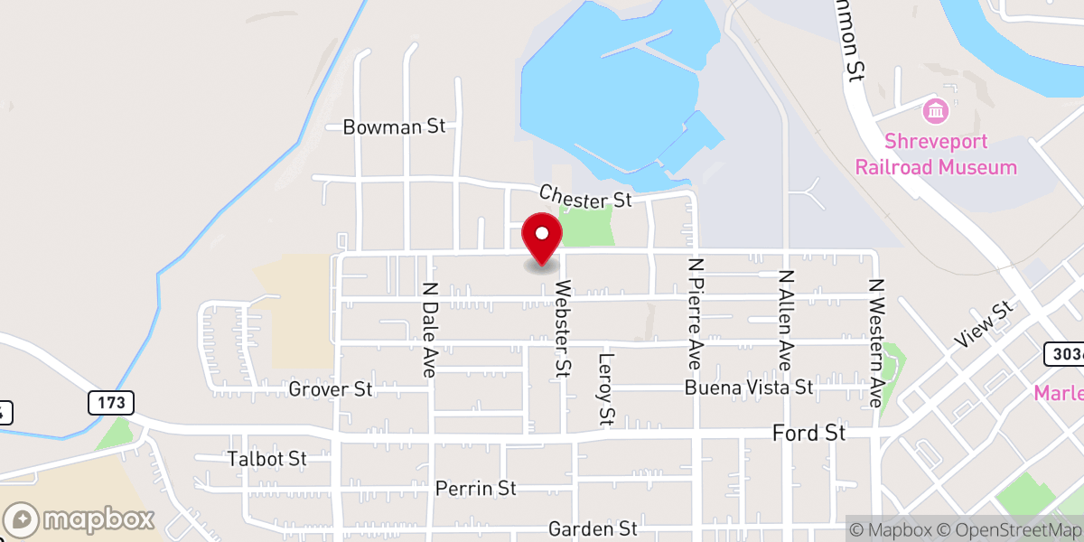 Map showing location of Shiloh Baptist Church