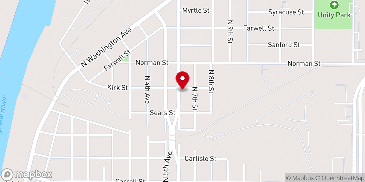 Map showing location of St Joseph Parish