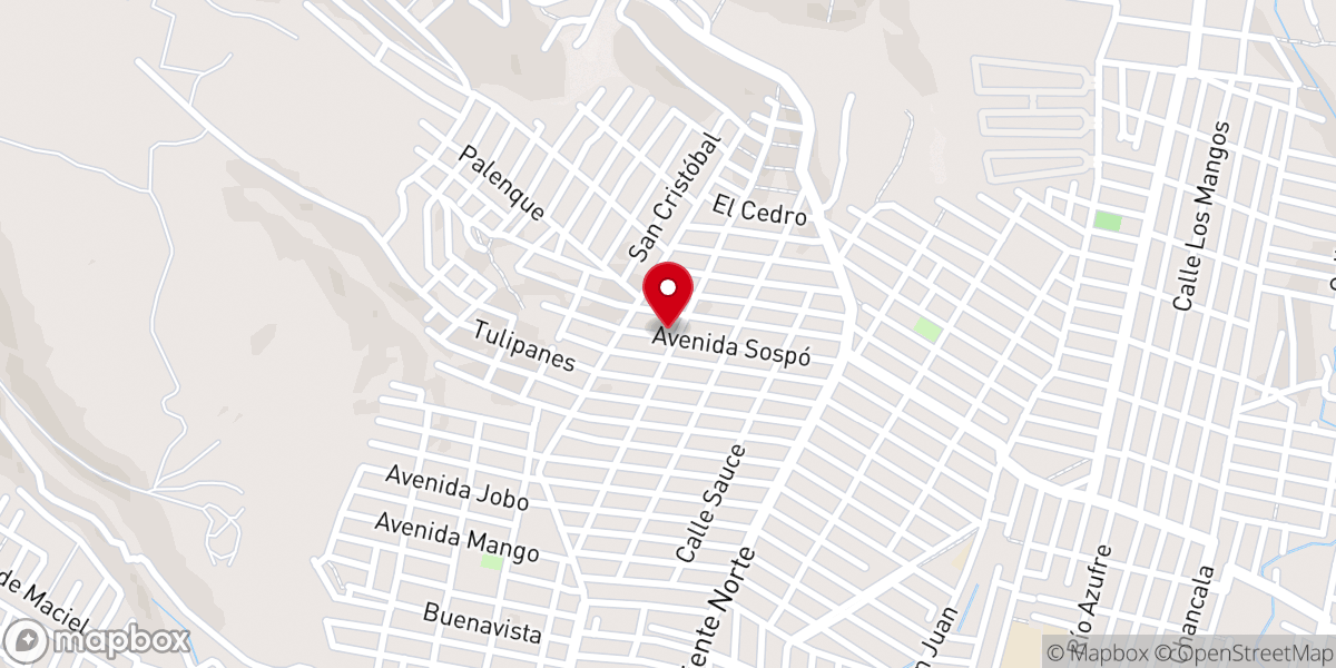 Map showing location of Iglesia Bautista Berea
