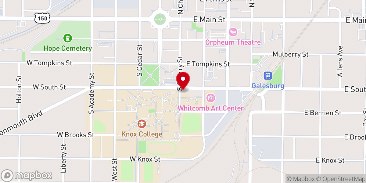 Map showing location of Trammell L G