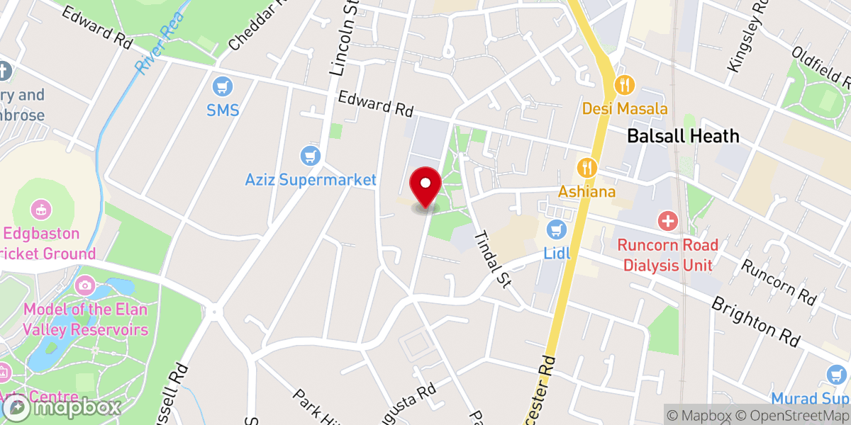 Map showing location of St John & St Martin R C Church