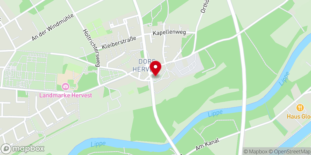 Map showing location of Pauluskirche Dorsten