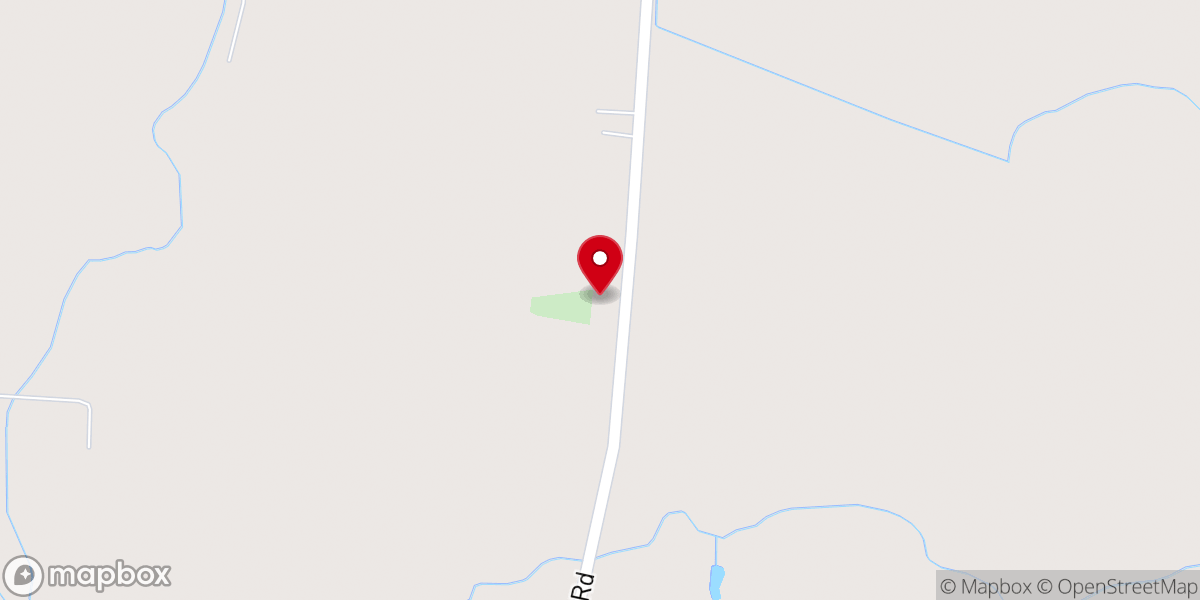 Map showing location of New Middle Swamp Baptist Church