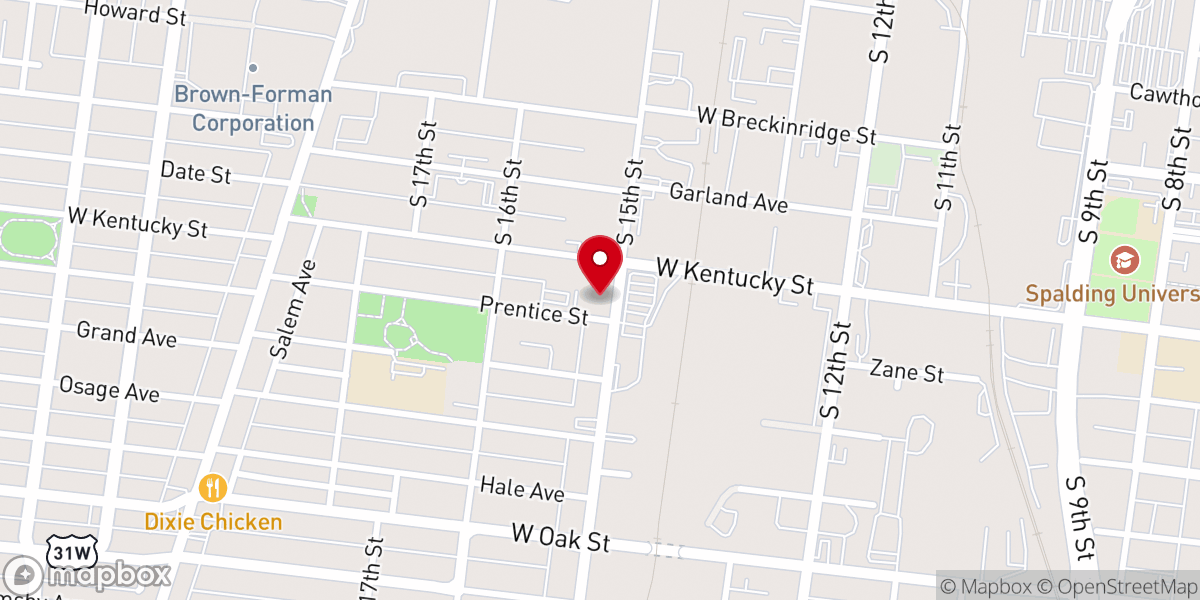 Map showing location of St. Stephen Baptist Church