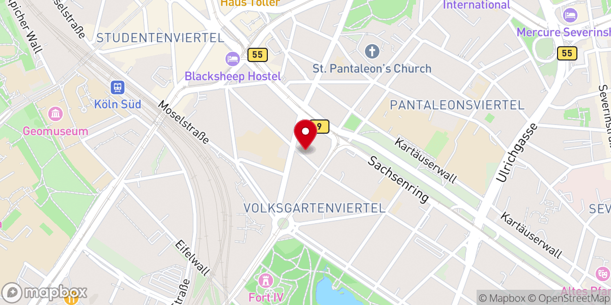 Map showing location of Gemeinde Christi