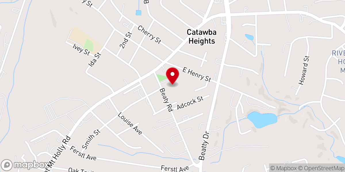 Map showing location of Crossroads Church