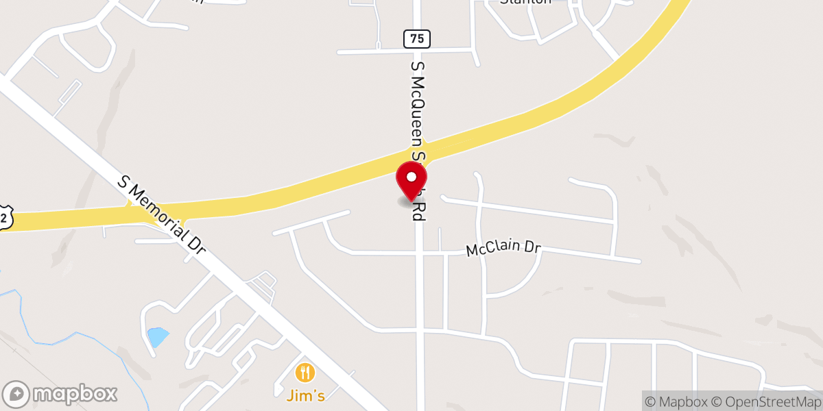 Map showing location of Macedonia Baptist Church Prattville