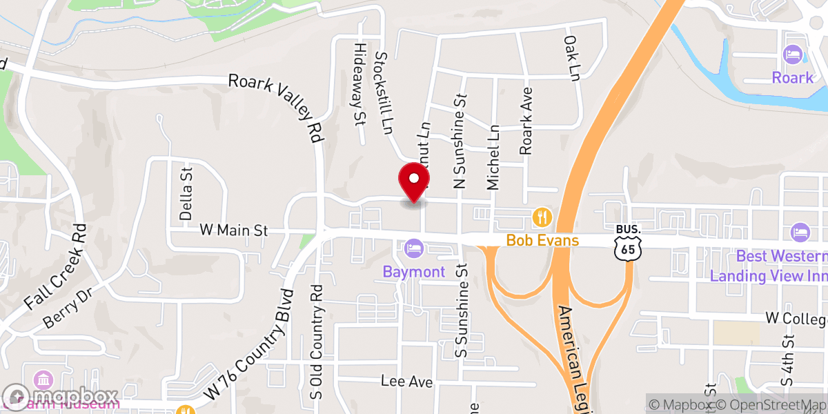 Map showing location of Shepherd of the Hills Episcopal Church