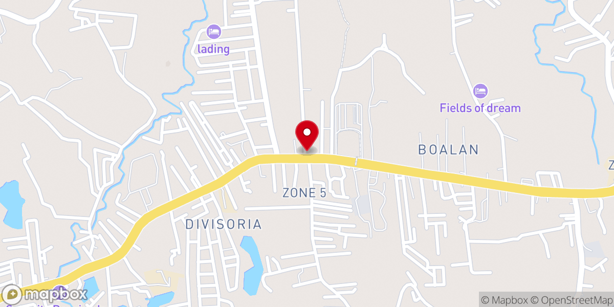 Map showing location of Metro Zamboanga Baptist Church