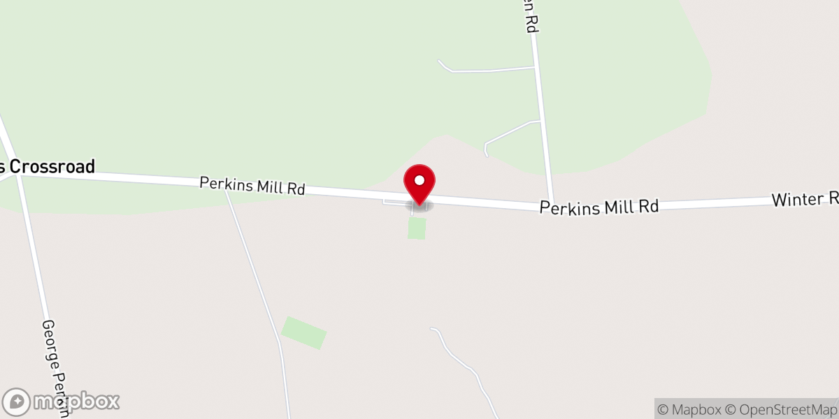 Map showing location of Hopeful Baptist Church
