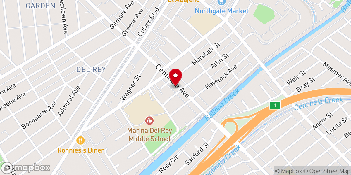 Map showing location of Venice Free Methodist Church