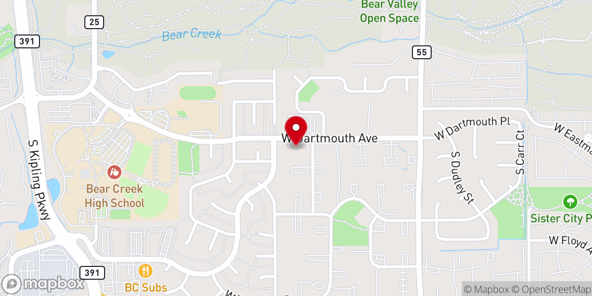 Map showing location of Saint John Chrysostom Orthodox Church