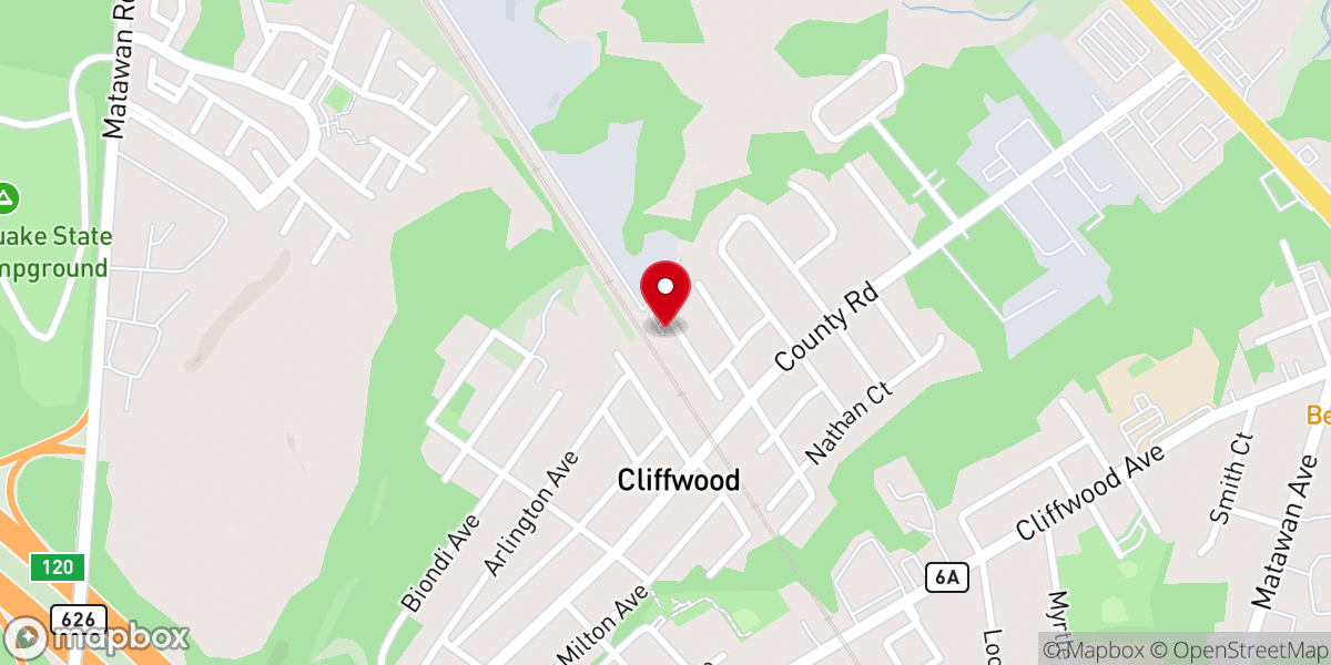 Map showing location of Providence Baptist Church